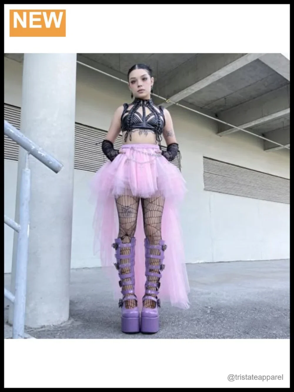 Gothic Lolita Knee High Platform Wedge Combat Boots Chunky Heel Y2K Buckle